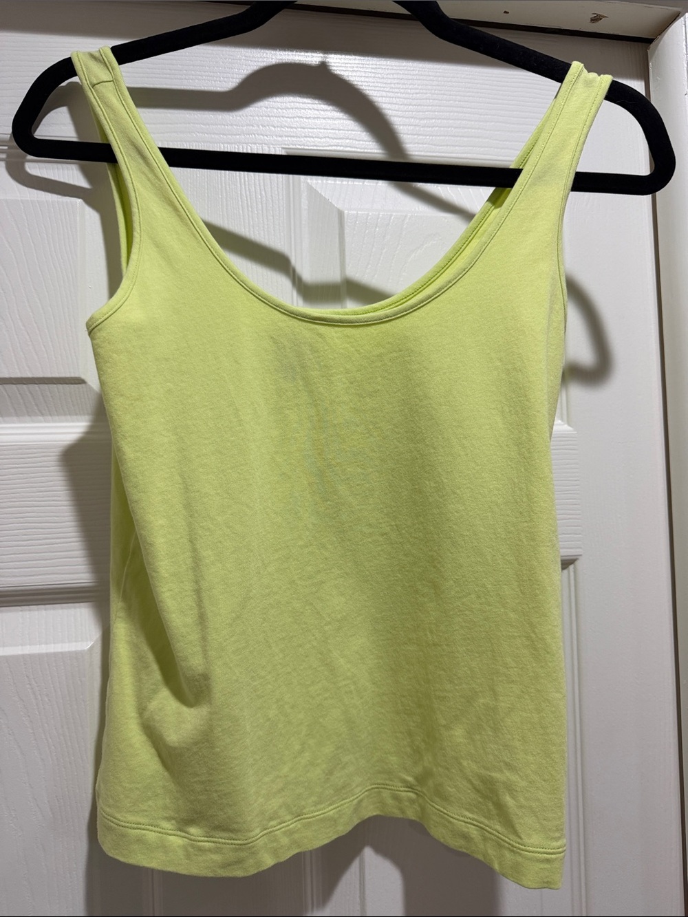 CAbi Light Lime Scoop Neck Tank Top